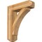 Ekena Millwork Thorton Craftsman Rough Sawn Bracket w/ Offset Brace, Western Red Cedar, 8"W x 30"D x 36"H BKT0806X30X36THR04RWR - alternate 1